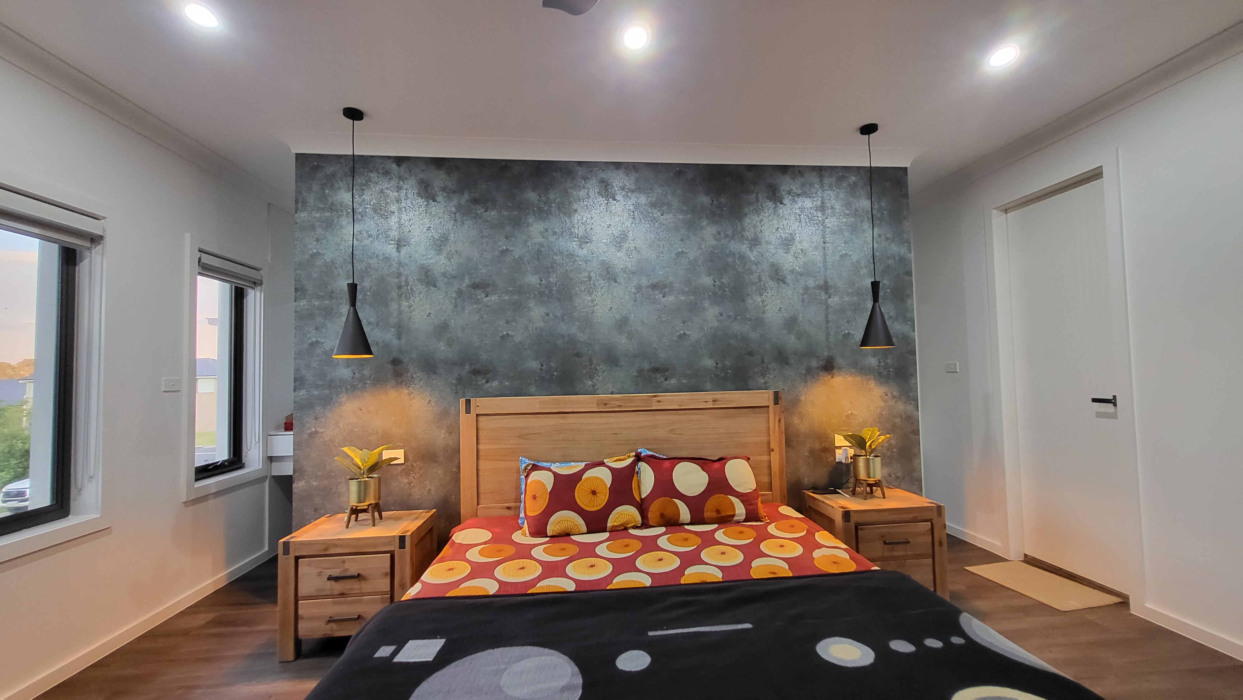 Bedroom wallpaper installation by Wallpaper Masters