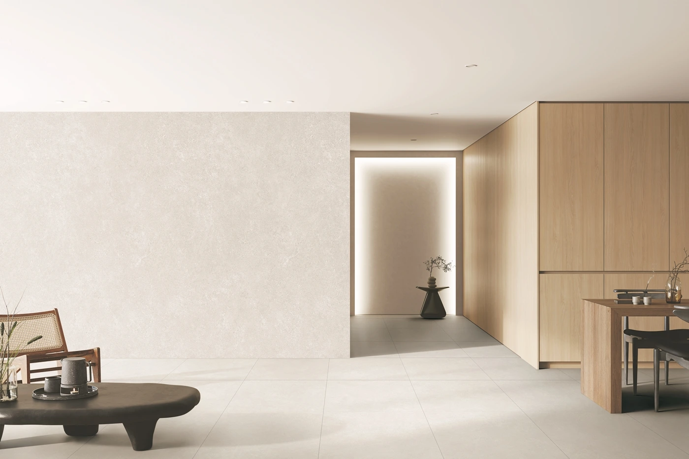 LX Z:IN DIAMANT textured wall in natural light