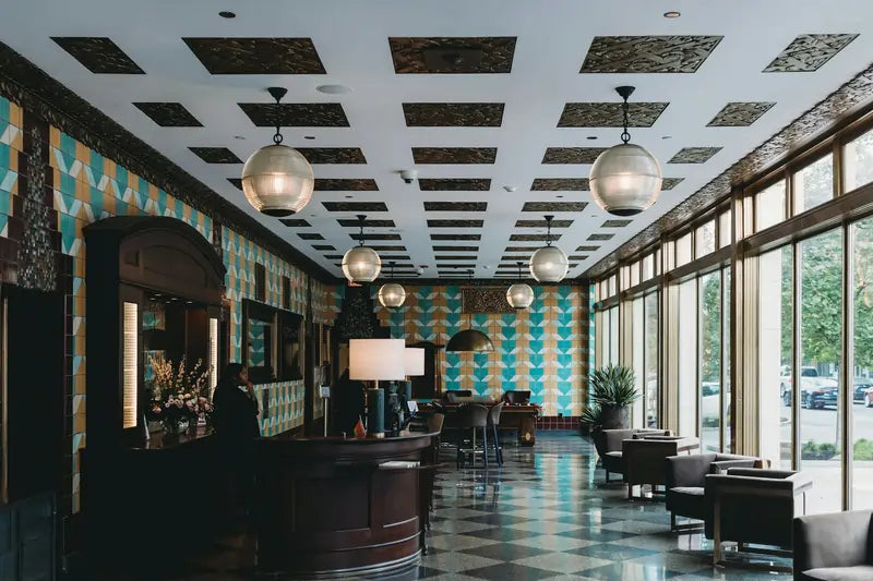 Custom designed wallpaper feature wall